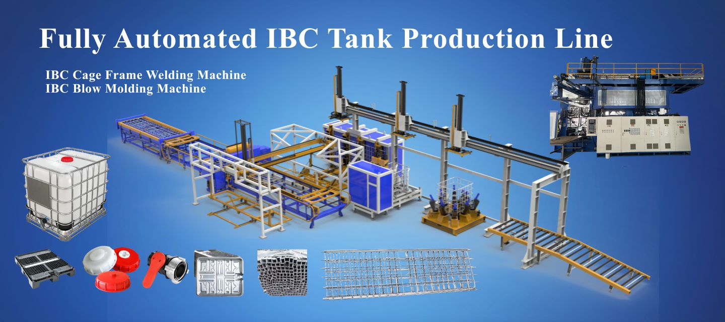 Fully automated IBC tank production line