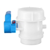 Xinzhou DN80 Welded IBC Butterfly Valve for 1000L Tote Tank FDA Approved HDPE Plastic Drain Adapter Water Tank Outlet Valve