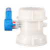 Xinzhou DN80 Plastic Hand Operated Butterfly Valve With S100x8MM Thread 1000L IBC Tote Water Tank Adapter IBC Tank Valve Cistern