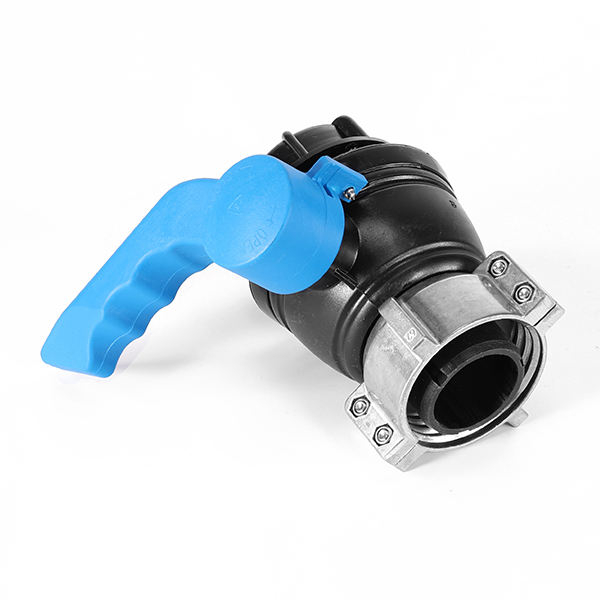 Xinzhou Plastic Ball Valve FKM Gasket DN50*62MM S60x6 Thread IBC Adapter Supported for General Application Low Temperature IBC Valve