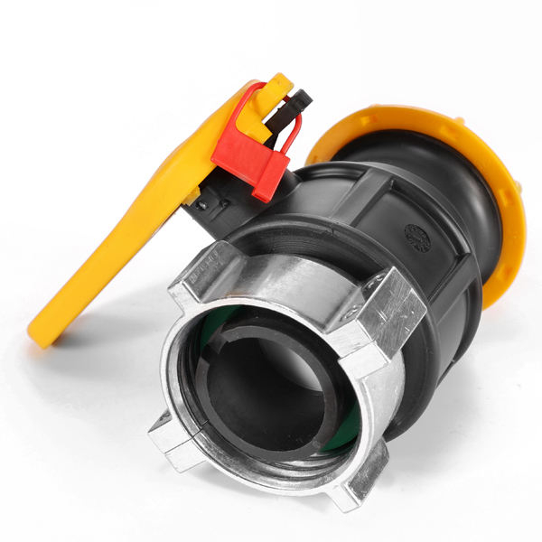 Xinzhou Heavy Duty Chemical IBC Valve With FKM/EPDM Gasket DN50x62mm NPT Male Thread Ball Valve for Acid And Alkali Liquid Discharge