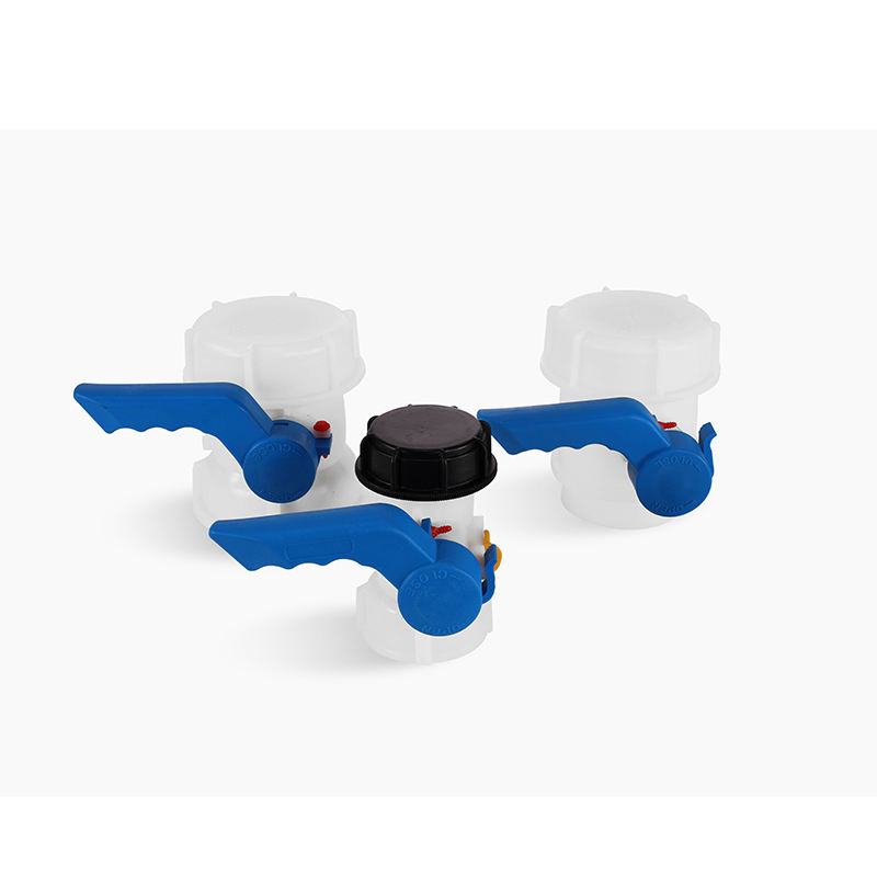 Xinzhou DN40 62mm 1000L Used IBC Reconditioning Tote Water Tank Adapter Thread Plastic Hand Operated Butterfly Valve Tank Valve Cistern