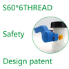 Xinzhou Ibc Valve DN40x62mm or DN50x75mm butterfly Valve for IBC tank IBC Container