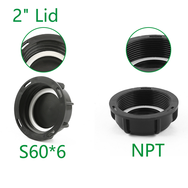 Xinzhou High Quality S60x 6 DN50 IBC Tank Adapter 2\" Cover for IBC Cap & Dust Cover Pipe Fittings