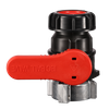 Xinzhou Plastic Ball Valve Manual OEM with PTFE/FKM/EPDM Gasket DN50*75/62/80MM S60x6MM Thread IBC Adapter of IBC Container Tank
