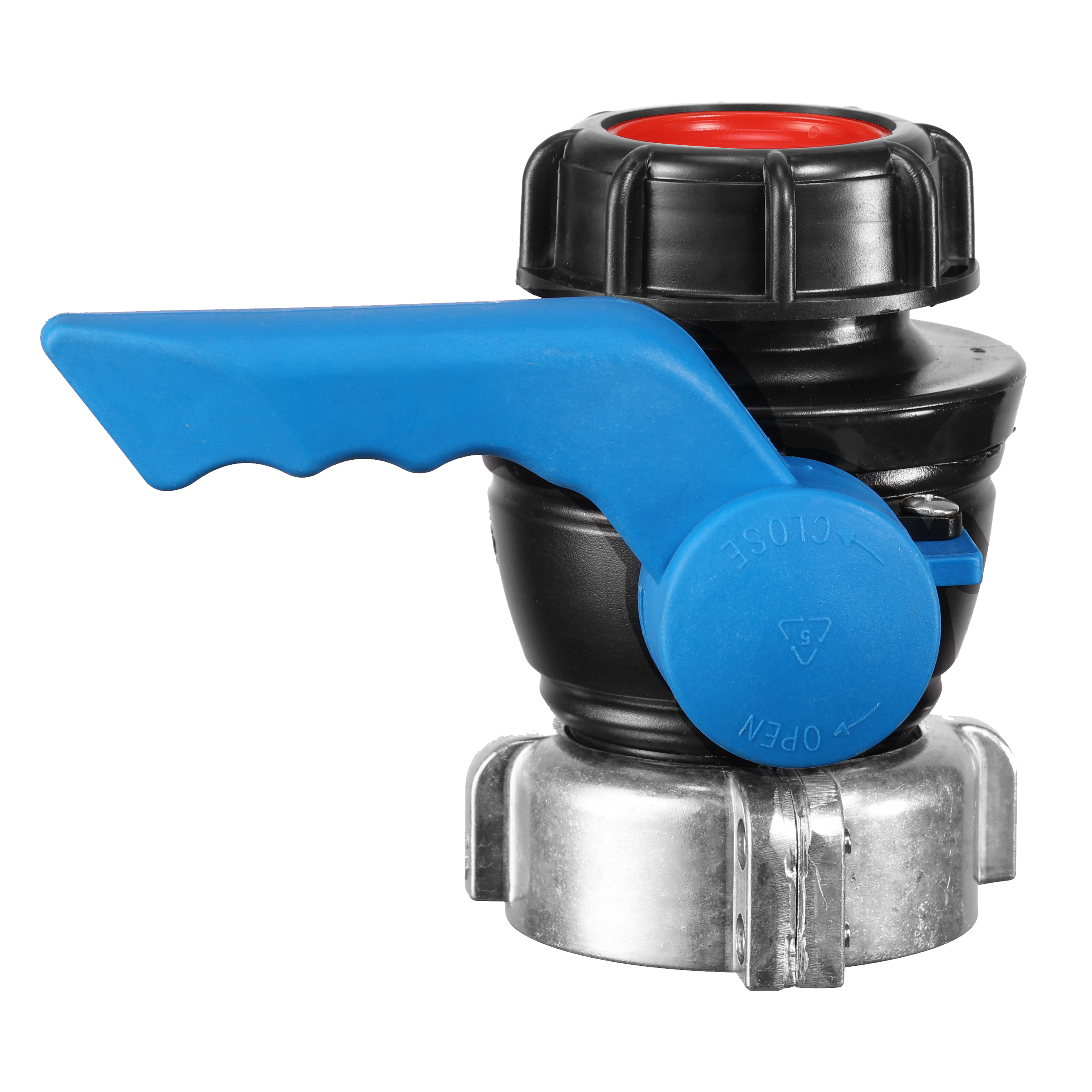 Xinzhou Manual Plastic Ball Valve FKM Gasket DN50*80MM S60x6 Thread IBC Adapter OEM Supported General Application Low Temperature