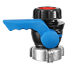 Xinzhou Manual Plastic Ball Valve FKM Gasket DN50*75MM S60x6 Thread IBC Adapter OEM Supported General Application Low Temperature IBC