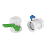 Xinzhou DN80 Plastic Hand Operated Butterfly Valve With S100x8MM Thread 1000L IBC Tote Water Tank Adapter IBC Tank Valve Cistern