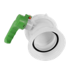 Xinzhou DN80 Plastic Hand Operated Butterfly Valve CTBTBALL-03 IBC Tote & Water Tank Adapter Custom Color Available