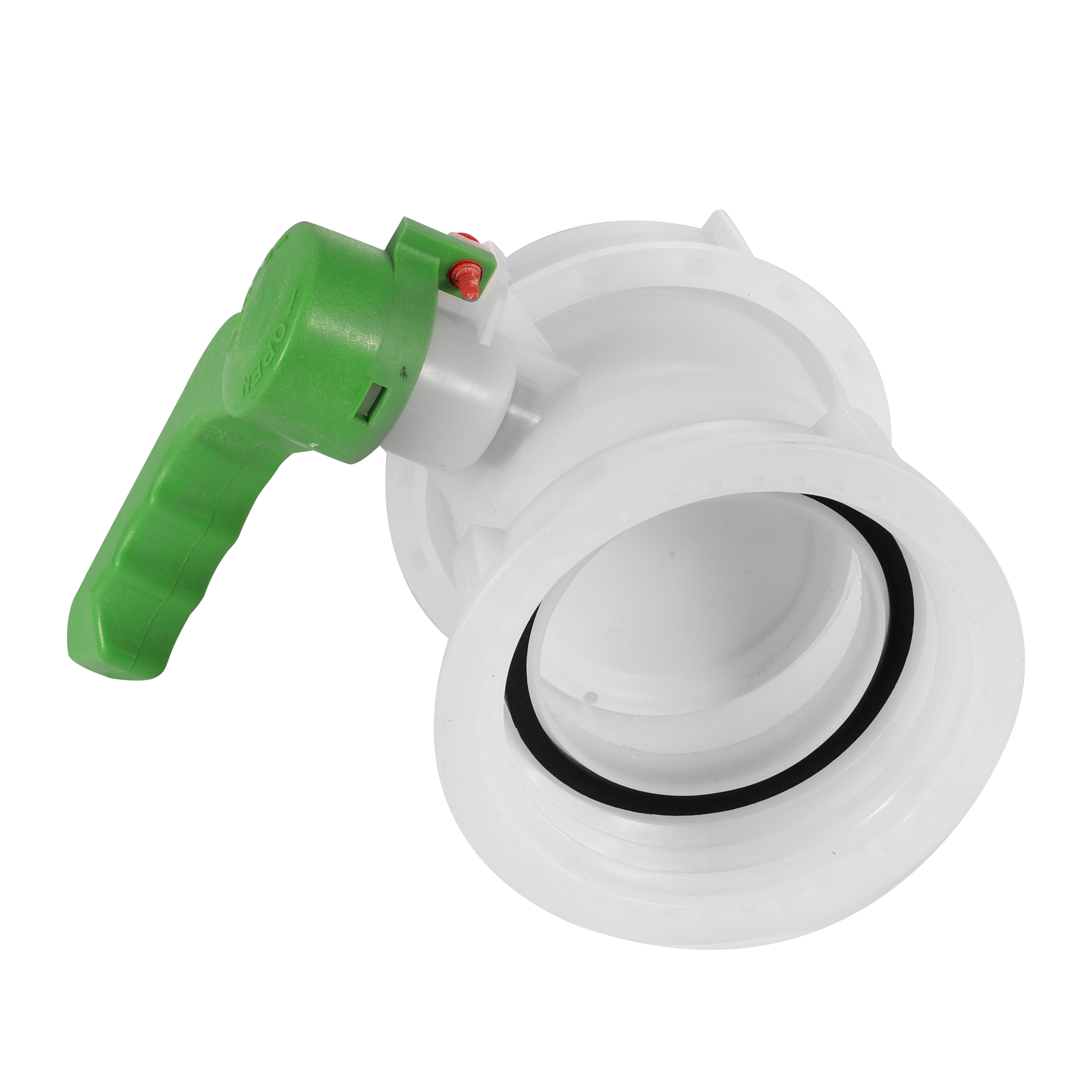 Xinzhou DN80 Plastic Hand Operated Butterfly Valve CTBTBALL-03 IBC Tote & Water Tank Adapter Custom Color Available