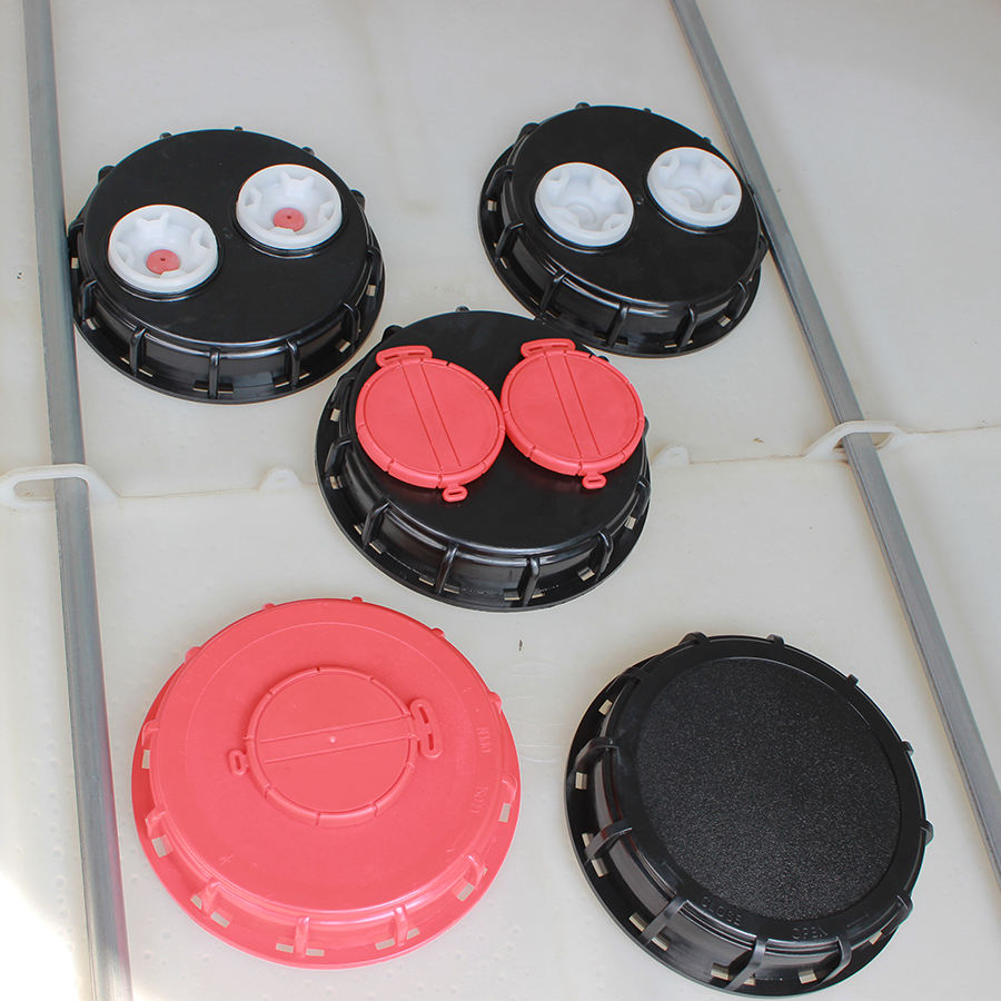 Xinzhou 225mm Coupling IBC Tank Plastic Red Breathing Cover Lid/Cap with Blowhole Breathing Hole