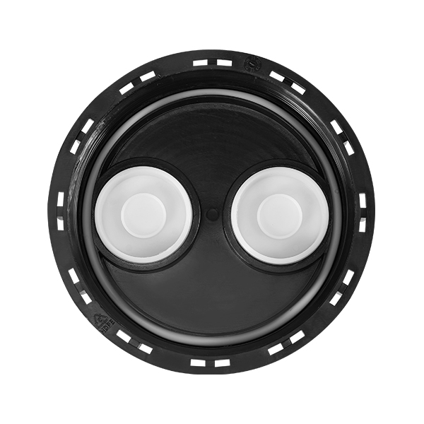 155mm Black IBC Container Plastic Cap Lid with Two Plug Holes Replacement Cover for IBC Tank (Customizable)
