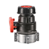 Xinzhou 2" IBC Ball Valve DN50 NPT Thread X 75mm Length - PP Plastic Discharge Valve CTBALL-04-75 with EPDM Gasket