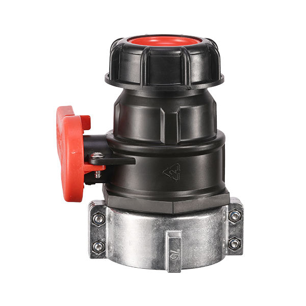 Xinzhou 2" IBC Ball Valve DN50 NPT Thread X 75mm Length - PP Plastic Discharge Valve CTBALL-04-75 with EPDM Gasket