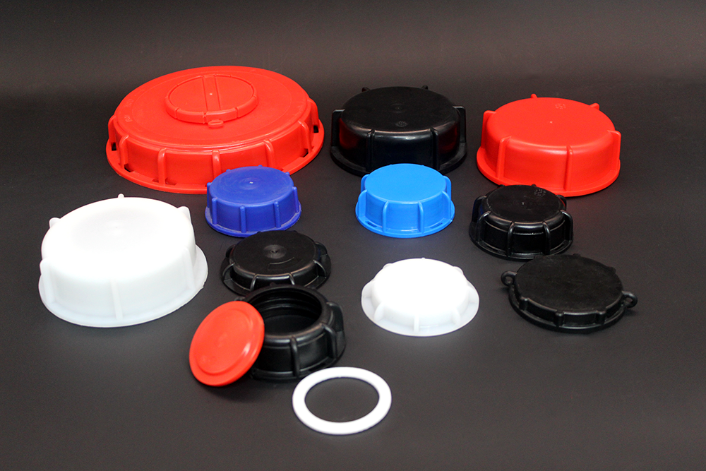 Xinzhou HT Coupling IBC Tank Adapter 55mm ID Coarse Female Thread Plastic Water Tote Solid Cover Lid Cap Gasket Black CE Certified 3