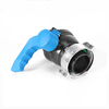 Xinzhou Manual Plastic Ball Valve FKM Gasket DN50*75MM S60x6 Thread IBC Adapter OEM Supported General Application Low Temperature IBC