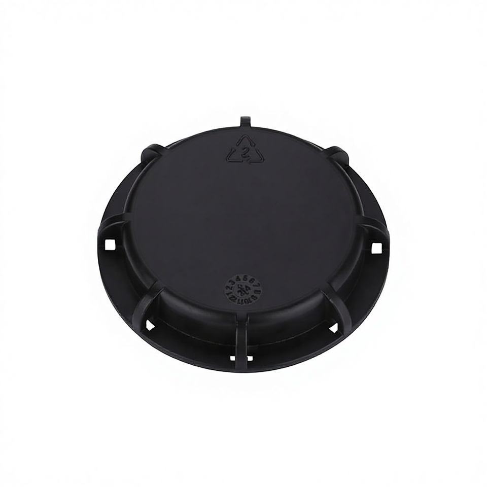 2" Polyethylene Food Grade Smooth Surface IBC Fine Thread NPT Cap for Agricultural Irrigation Tank And Pipe Fittings