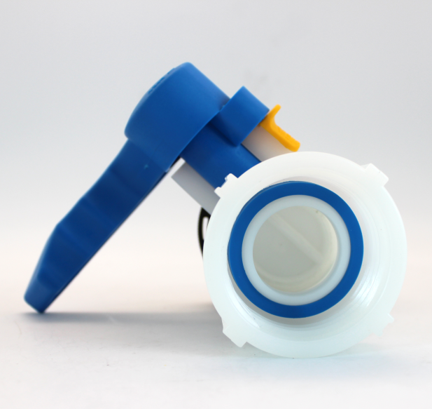 Xinzhou IBC Tank 62mm Butterfly Valve DN40 Adapter Connectoribc Ibc Tank Fittings With TPV Gasket Inside IBC Butterfly Valve