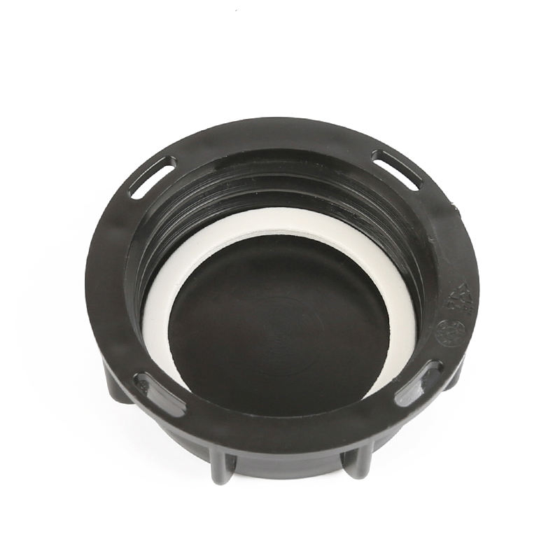 Xinzhou HT Coupling IBC Tank Adapter 55mm ID Coarse Female Thread Plastic Water Tote Solid Cover Lid Cap Gasket Black CE Certified 3