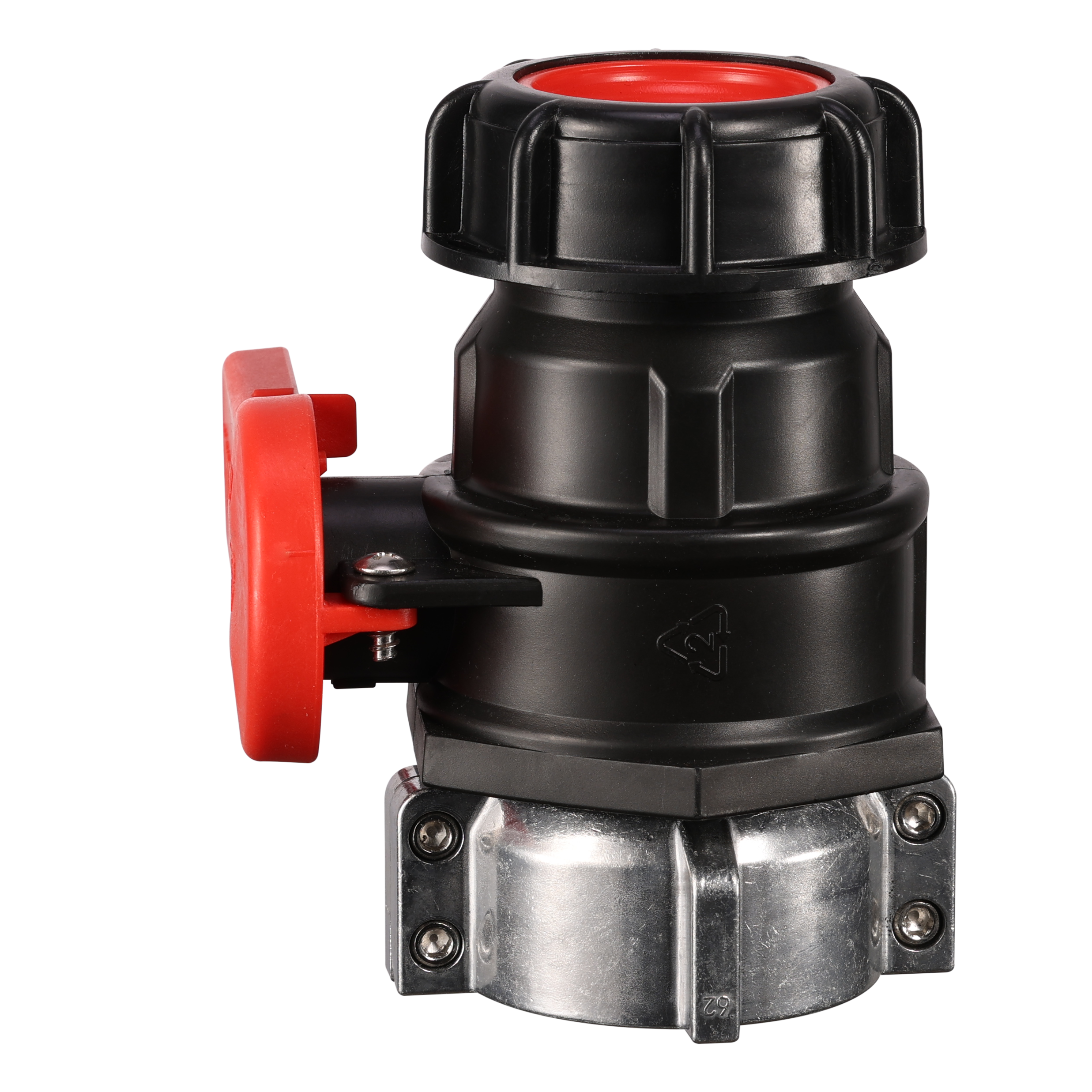 Xinzhou Plastic Ball Valve Manual OEM with PTFE/FKM/EPDM Gasket DN50*75/62/80MM S60x6MM Thread IBC Adapter of IBC Container Tank