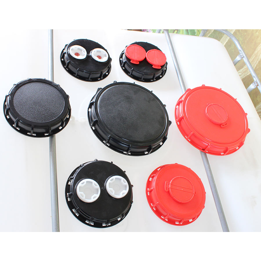  Coupling 275-330 Gallon IBC Tote Tank Cover Lid Cap 163mm Breath Water Watering Equipments250E