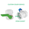 Xinzhou DN80 Plastic Hand Operated Butterfly Valve CTBTBALL-03 IBC Tote & Water Tank Adapter Custom Color Available