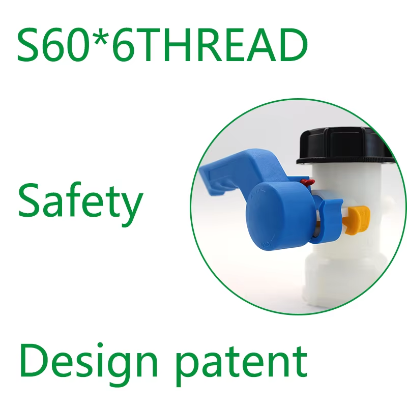 Xinzhou DN40 62mm 1000L Used IBC Reconditioning Tote Water Tank Adapter Thread Plastic Hand Operated Butterfly Valve Tank Valve Cistern