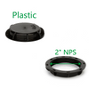 Xinzhou 2" Polyethylene Smooth Surface Agricultural Irrigation NPT Thread Cap for Tank And Pipe Fittings