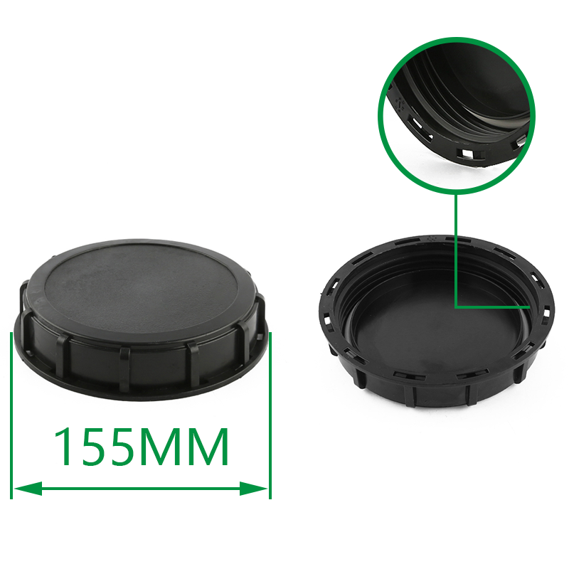 Xinzhou 155mm 6inch Injection Molded Solid IBC Tank Lid/Cap Female/Male Connection Smooth Surface Gasket OEM Customization Supported for