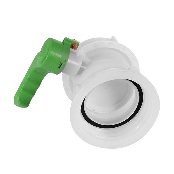 Xinzhou DN80 Plastic Hand Operated Butterfly Valve CTBTBALL-03 IBC Tote & Water Tank Adapter Custom Color Available