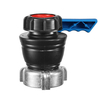 Xinzhou Heavy Duty Chemical Resistant IBC Valve DN50x62MM/75MM with FKM Seal - S60x6 Male Thread Ball Valve for IBC Tote Discharge
