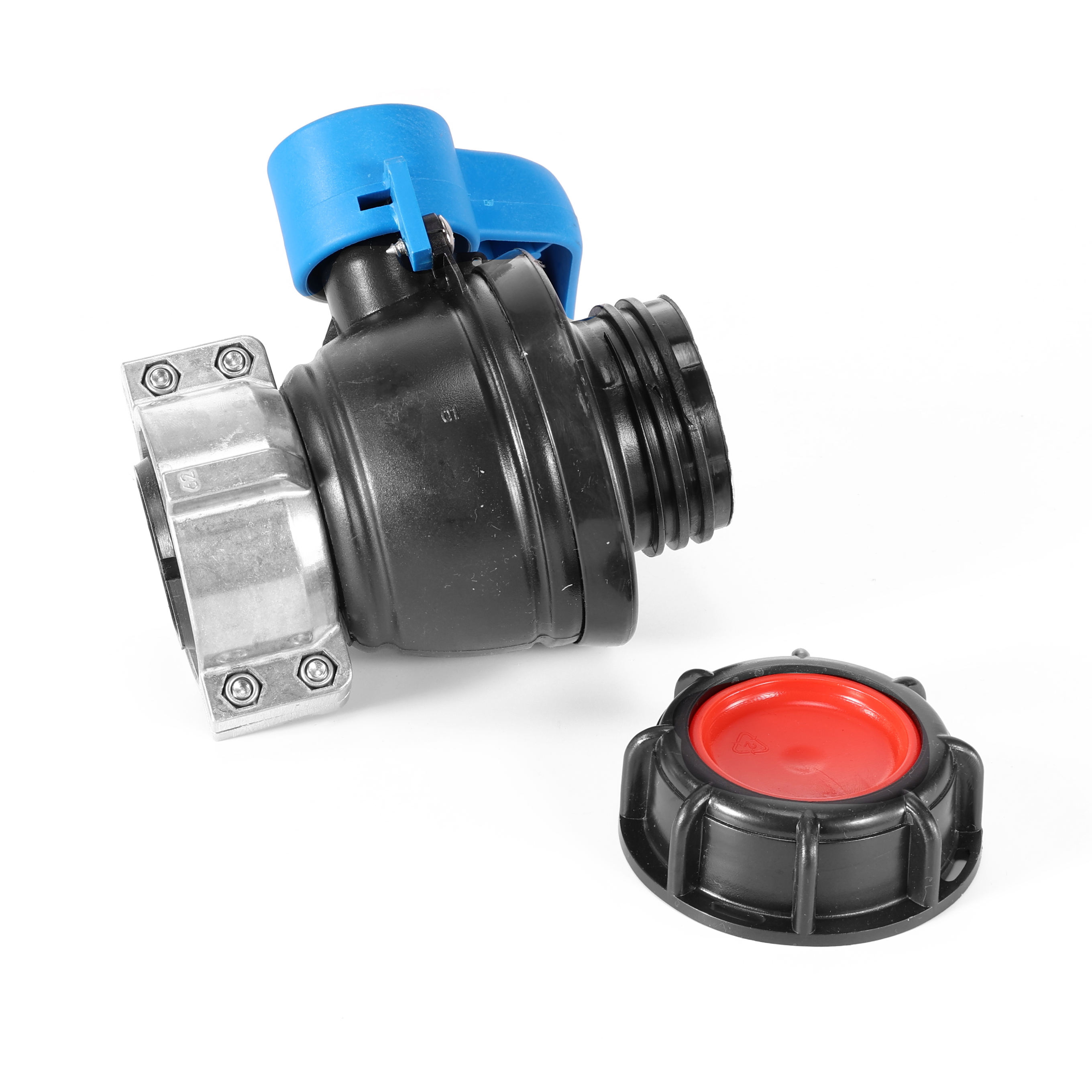 Xinzhou Plastic Ball Valve FKM Gasket DN50*62MM S60x6 Thread IBC Adapter Supported for General Application Low Temperature IBC Valve