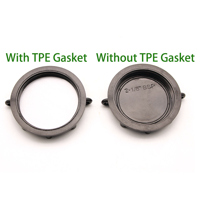 2" Polyethylene Food Grade Smooth Surface IBC Fine Thread NPT Cap for Agricultural Irrigation Tank And Pipe Fittings