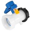Xinzhou DN50 75mm 1000L IBC Tote Water Tank Adapter S60x6MM Thread Plastic PE Material Hand Operated Butterfly Valve Tank Valve Cistern