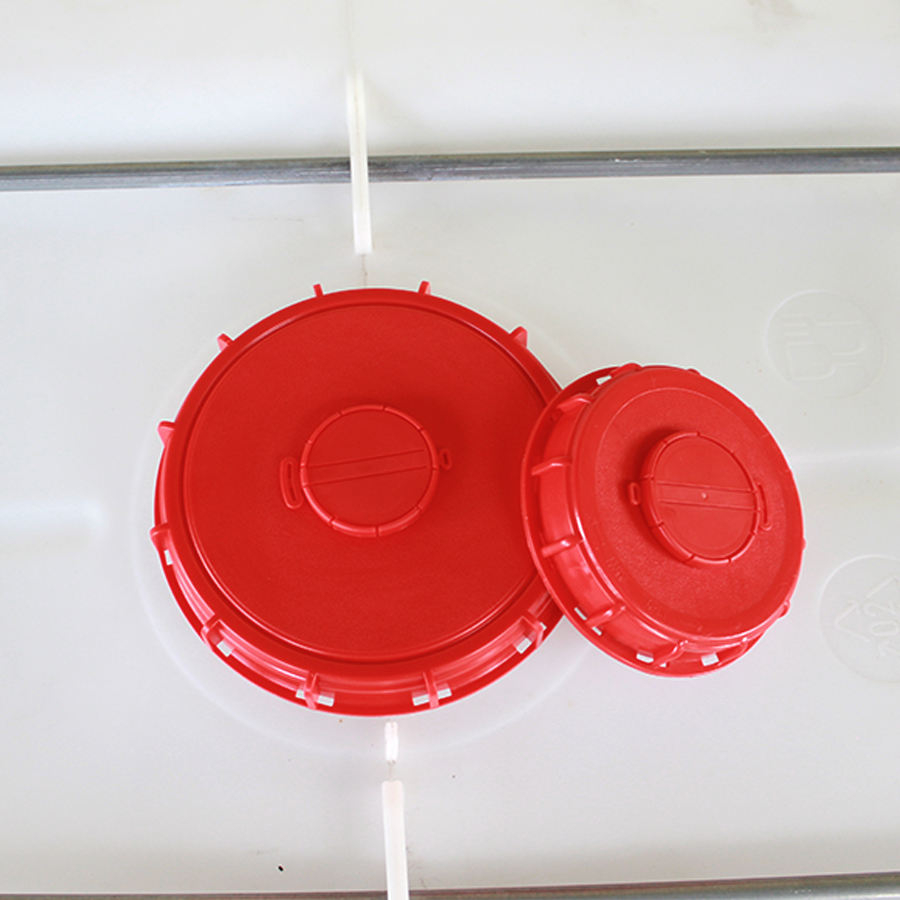 Xinzhou HT Red Plastic IBC Tank Lid/Cap Breathing Cover with Blowhole Pneumostome for Pipe Fittings 6 Inch IBC Dust Cover